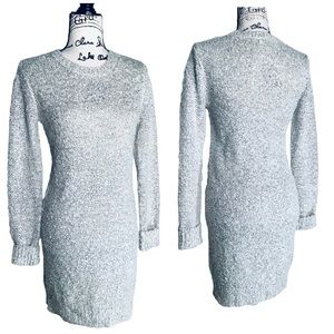 BCBGeneration - Long Sleeve Boatneck Knit Sweater Dress - Size Medium EUC